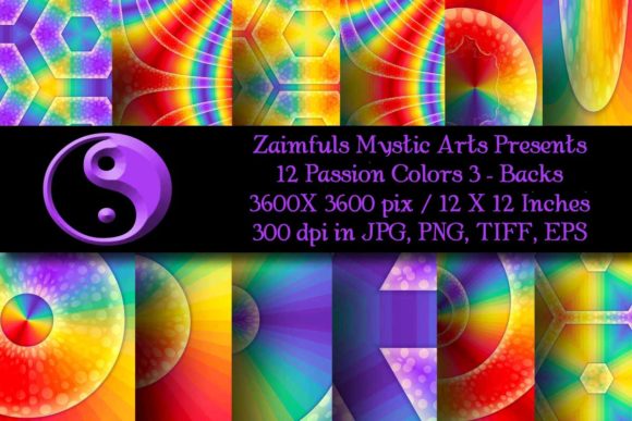 12 Passion Colors Backgrounds #3: A Creative Asset