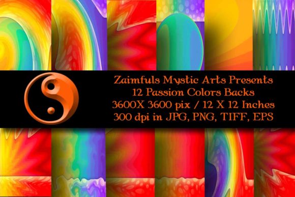 12 Passion Colors - Backgrounds: Ignite Your Creative Projects
