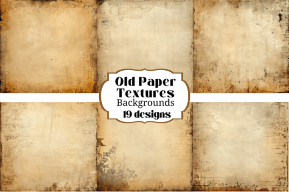 19 Old Paper Textures Backgrounds for Vintage Projects