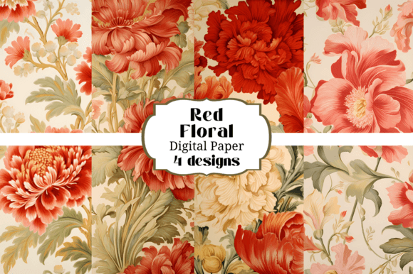 Beautiful Red Floral Journal Backgrounds: A Designer's Guide