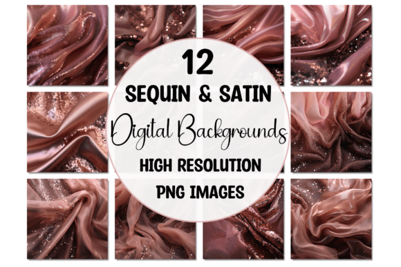 Brown Sequin & Satin Textures: A Designer's Secret Weapon