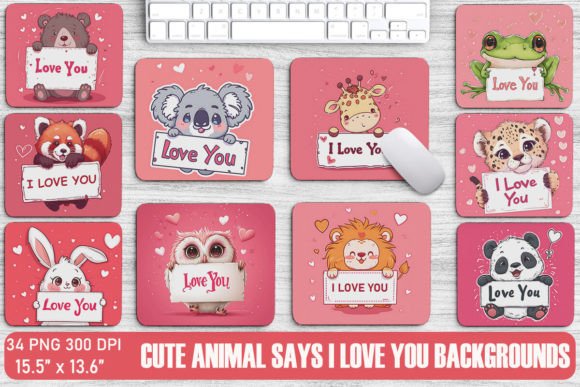 Charming Valentine's Animal Backgrounds: A Designer's Guide