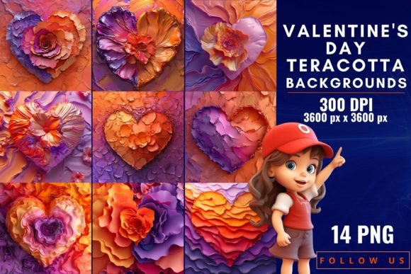 Earthy Romance: Using Valentine's Day Terracotta Backgrounds