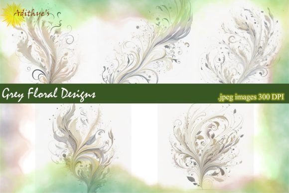 Elegant Textures: Using Grey Floral Design Backgrounds