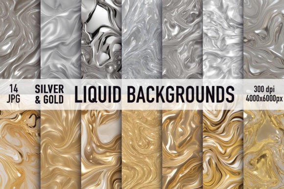 Elevate Your Projects with Gold & Silver Liquid Prints