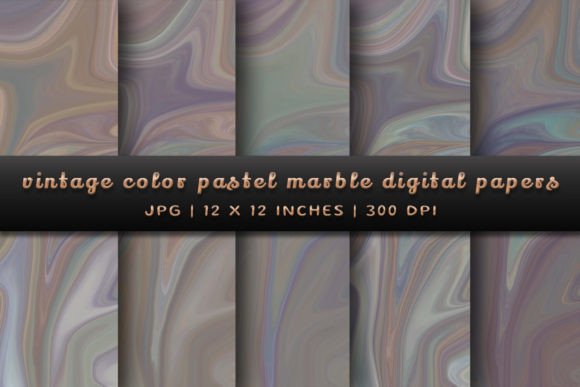 Embrace Nostalgia with Vintage Pastel Marble Designs