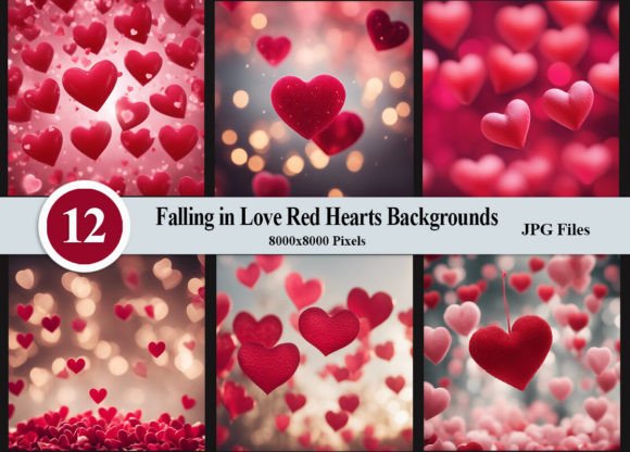 Falling in Love Red Hearts Backgrounds: A Designer's Guide
