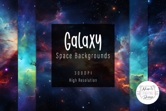 Galaxy Space Backgrounds Set: Elevate Your Designs