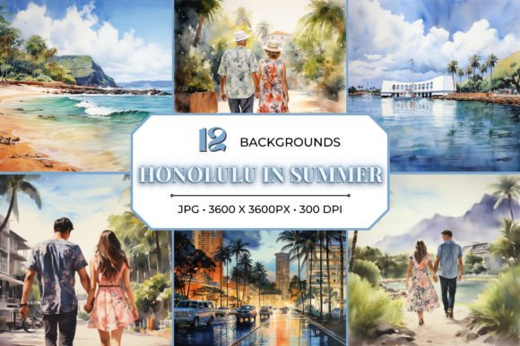 Honolulu in Summer Travel Backgrounds: Capture Island Vibes