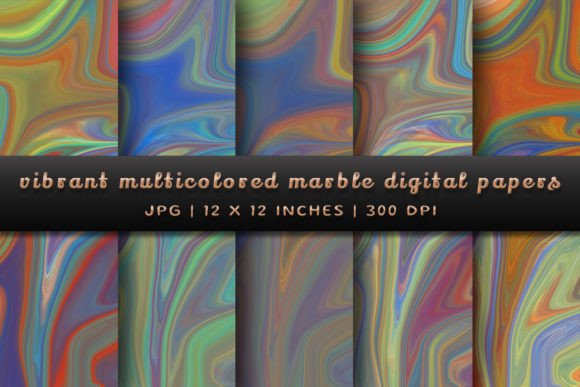 Infuse Energy with Vibrant Multicolored Marble Backgrounds