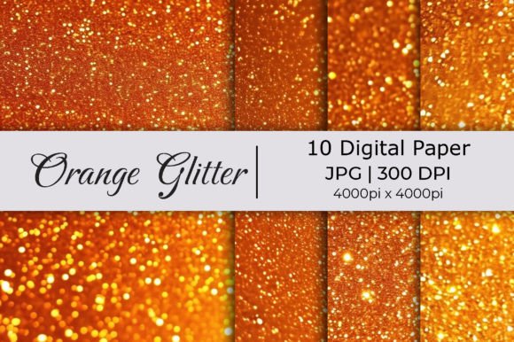 Orange Big Glitter Paper Backgrounds: A Designer's Secret Weapon