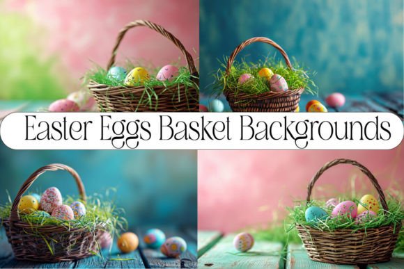 Spring Refresh: 22 Ways to Use Easter Eggs Basket Backgrounds