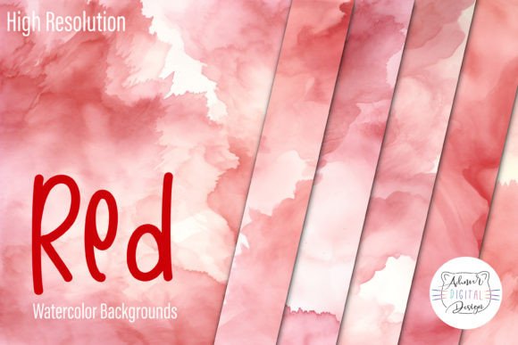 The Warmth of Red Watercolor Backgrounds in Modern Design