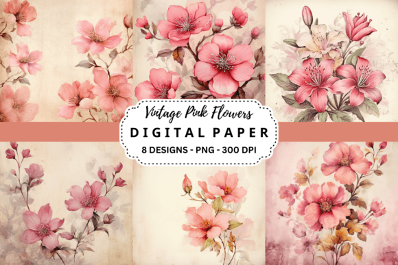 Unlocking the Charm of Vintage Pink Flowers Backgrounds